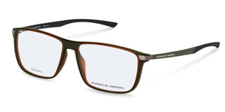Porsche Design P8781 Unisex Brown Rectangle Eyeglasses