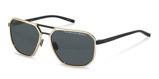 Porsche Design P8971 unisex Gold Pilot Sunglasses