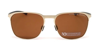 Porsche Design P8979 Unisex Gold Squared Sunglasses