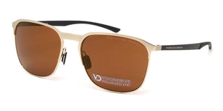 Porsche Design P8979 Unisex Gold Squared Sunglasses