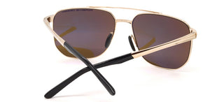 Porsche Design P8984 Unisex Gold Squared Sunglasses