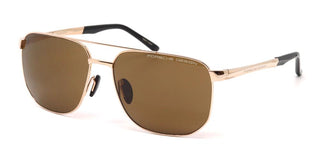 Porsche Design P8984 Unisex Gold Squared Sunglasses