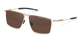 Porsche Design P8987 Unisex Gold Squared Sunglasses