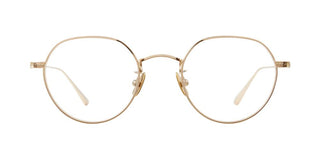 GARRETT LEIGHT PATRICK unisex Gold Round Eyeglasses