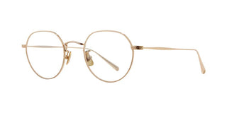 GARRETT LEIGHT PATRICK unisex Gold Round Eyeglasses