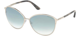 Tom Ford PENELOPE FT 0320 unisex Silver Cat Eye Sunglasses