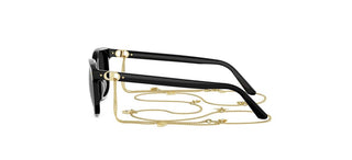 DIOR PETIT CD S2I + CHAIN men Black Geometric Sunglasses