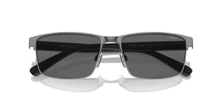 Polo Ralph Lauren Ph 3155 Men Ruthenium Rectangle Sunglasses