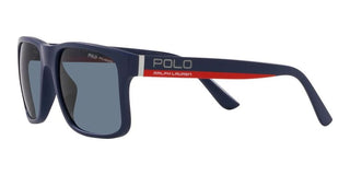 Polo Ralph Lauren PH 4195U men Blue Geometric Sunglasses