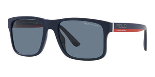 Polo Ralph Lauren PH 4195U men Blue Geometric Sunglasses