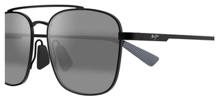 Maui Jim Piwai Af Mj0645sa Men Black Squared Sunglasses