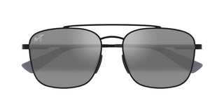 Maui Jim Piwai Af Mj0645sa Men Black Squared Sunglasses