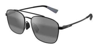 Maui Jim Piwai Af Mj0645sa Men Black Squared Sunglasses