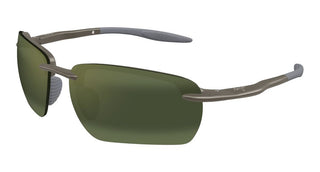 Maui Jim PI'O MJ0336S unisex Brown Geometric Sunglasses