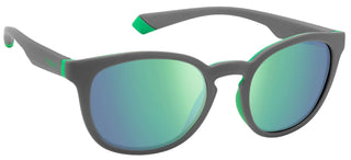 Polaroid Pld 2127/s Men Grey Round Sunglasses