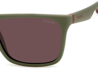 Polaroid PLD 2141/S unisex Green Squared Sunglasses