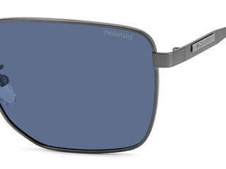 Polaroid PLD 2143/G/S/X men Ruthenium Geometric Sunglasses