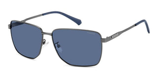 Polaroid PLD 2143/G/S/X men Ruthenium Geometric Sunglasses