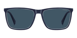 Polaroid Pld 4180/s Men Blue Rectangle Sunglasses