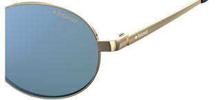 Polaroid PLD 6066/S unisex Gold Round Sunglasses