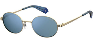 Polaroid PLD 6066/S unisex Gold Round Sunglasses