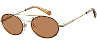 Polaroid PLD 6094/S unisex Gold Round Sunglasses