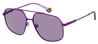 Polaroid PLD 6173/S unisex Violet Pilot Sunglasses