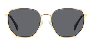 Polaroid Pld 6214/s/xn Unisex Gold Geometric Sunglasses
