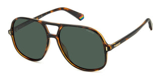 Polaroid Pld 6217/s Unisex Havana Pilot Sunglasses