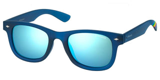 Polaroid Pld 8009/n Kids Children Blue Squared Sunglasses