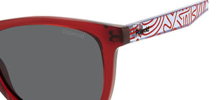 Polaroid Pld 8060/s Unisex Red Squared Sunglasses