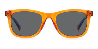 Polaroid Pld 8060/s Unisex Orange Squared Sunglasses