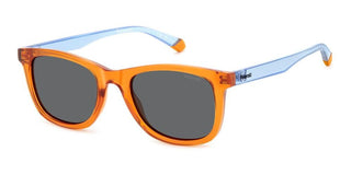 Polaroid Pld 8060/s Unisex Orange Squared Sunglasses