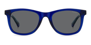 Polaroid Pld 8060/s Unisex Blue Squared Sunglasses