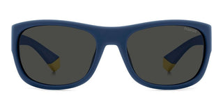 Polaroid Pld 8064/s Unisex Blue Rectangle Sunglasses