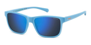 Polaroid Pld 8067/s Junior Children Blue Rectangle Sunglasses