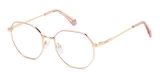 Polaroid Pld D555 Women Rose Gold Geometric Eyeglasses