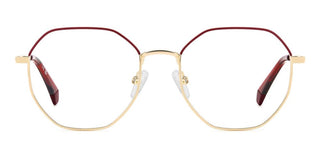 Polaroid Pld D555 Women Gold Geometric Eyeglasses