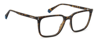 Polaroid Pld D580 Men Havana Squared Eyeglasses