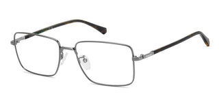 Polaroid Pld D582/g Men Ruthenium Rectangle Eyeglasses