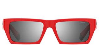 Polaroid PLD MSGM 1/G men Red Geometric Sunglasses
