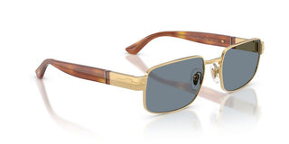 Persol PO 1022S unisex Gold Rectangle Sunglasses