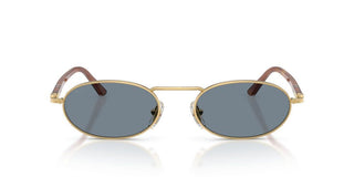 Persol PO 1023S unisex Gold Oval Sunglasses