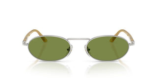 Persol Po 1023s Unisex Silver Oval Sunglasses