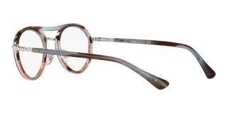 Persol PO 2485V unisex Grey Round Eyeglasses