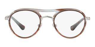Persol PO 2485V unisex Grey Round Eyeglasses