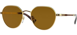 Persol PO 2486S unisex Gold Round Sunglasses