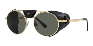 Persol PO 2496SZ unisex Gold Round Sunglasses