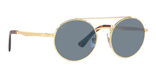 Persol PO 2496S unisex Gold Round Sunglasses