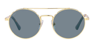 Persol PO 2496S unisex Gold Round Sunglasses
